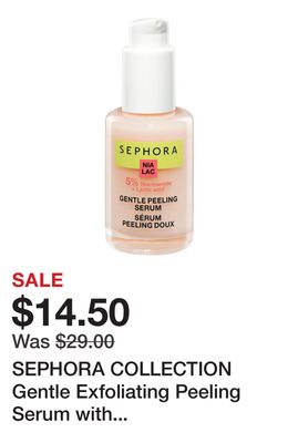 SEPHORA COLLECTION Gentle Exfoliating Peeling Serum with Niacinamide + Lactic Acid