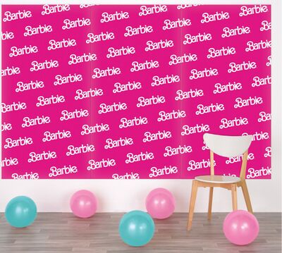 Malibu Barbie Plastic Backdrop Kit for Birthday Parties/Graduation Party Decorations