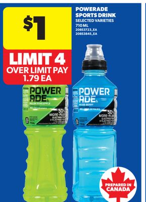 POWERADE SPORTS DRINK, 710 ML
