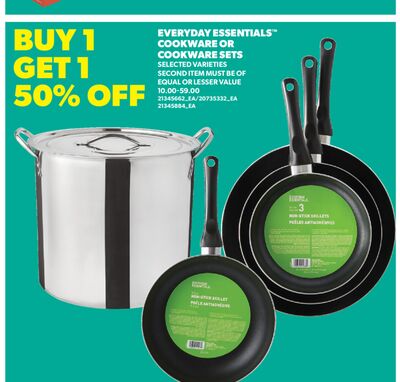 EVERYDAY ESSENTIALS™ COOKWARE OR COOKWARE SETS