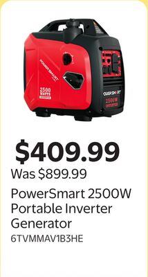 PowerSmart 2500W Portable Inverter Generator