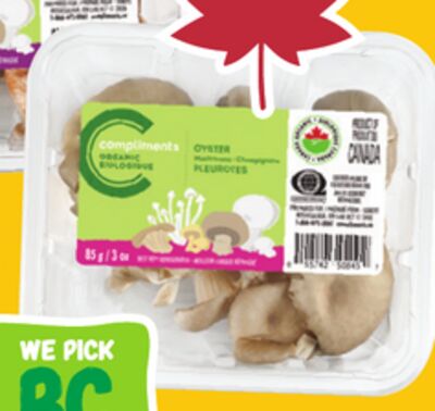 Compliments Organic Mushrooms