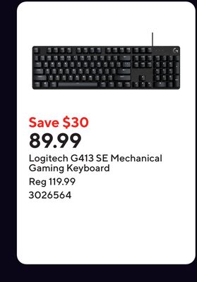 Logitech G413 SE Mechanical Gaming Keyboard