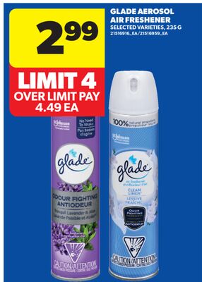 GLADE AEROSOL AIR FRESHENER