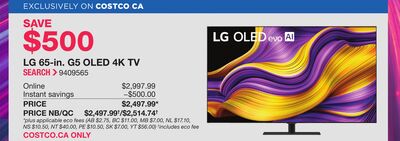 LG 65-in. G5 OLED 4K TV SEARCH