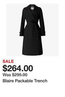 Blaire Packable Trench