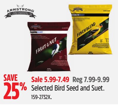 Selected Bird Seed and Suet