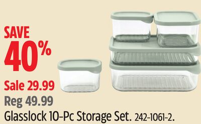 Glasslock 10-Pc Storage Set