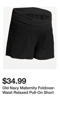 Old Navy Maternity Foldover-Waist Relaxed Pull-On Short