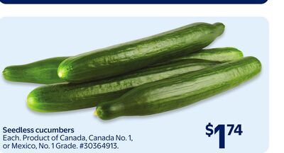 Seedless cucumbers