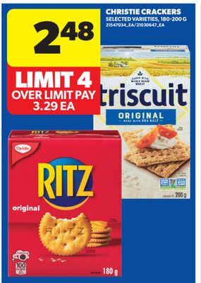 CHRISTIE CRACKERS, 180-200 G