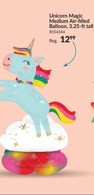 Unicorn Magic Medium Air-filled Balloon, 3.25-ft tall