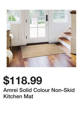 Amrei Solid Colour Non-Skid Kitchen Mat