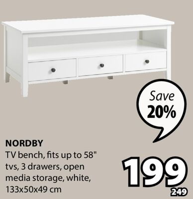 Nordby TV bench