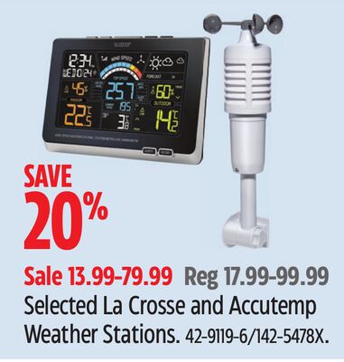 Selected La Crosse and Accutemp Weather Stations