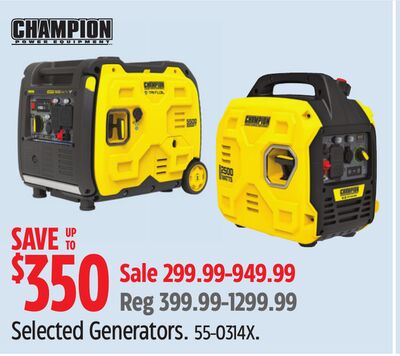 Champion Selected Generators