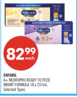ENFAMIL A+ NEUROPRO READY TO FEED INFANT FORMULA 18 x 237mL