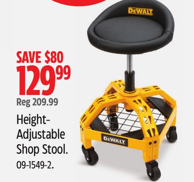 DEWALT Height- Adjustable Shop Stool