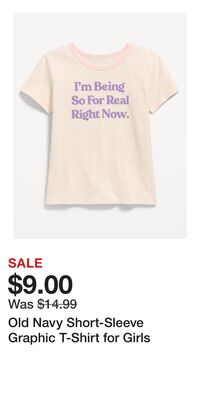Old Navy Short-Sleeve Graphic T-Shirt for Girls