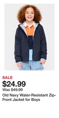 Old Navy Water-Resistant Zip-Front Jacket for Boys