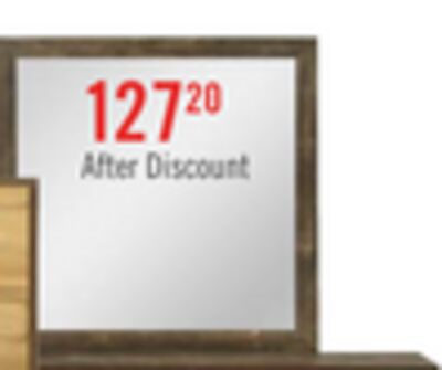 Silas Bedroom Dresser Mirror - Rustic Brown