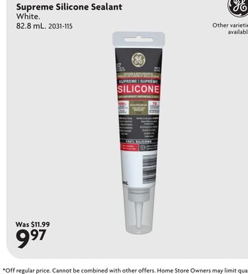 Kitchen & Bath Supreme Silicone Sealant
