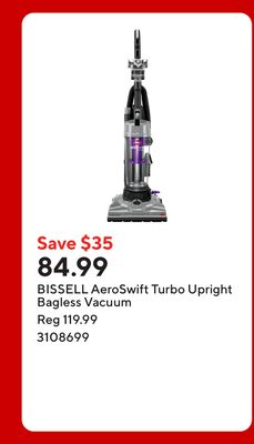 BISSELL AeroSwift Turbo Upright Bagless Vacuum