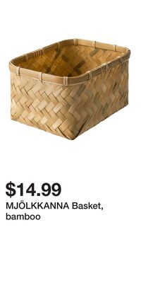 MJÖLKKANNA Basket, bamboo