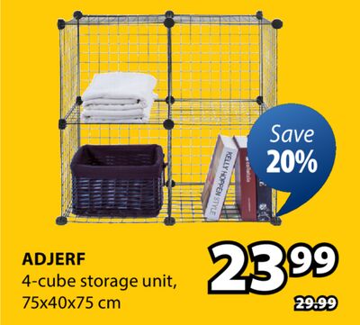 ADJERF 4-cube storage unit