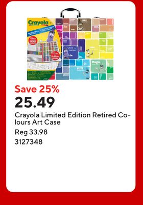 Crayola Limited Edition Retired Colours Art Case