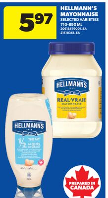 HELLMANN'S MAYONNAISE, 710-890 ML