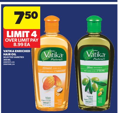 VATIKA ENRICHED HAIR OIL, 300 ML