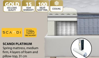 SCANDI PLATINUM Spring Mattress