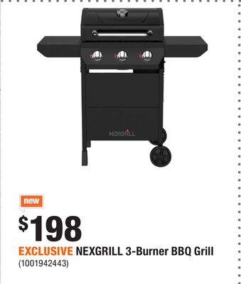 EXCLUSIVE NEXGRILL 3-Burner BBQ Grill
