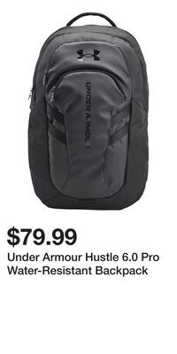 Under Armour Hustle 6.0 Pro Water-Resistant Backpack