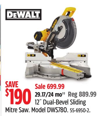 DEWALT 12˝ Dual-Bevel Sliding Mitre Saw