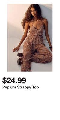Peplum Strappy Top