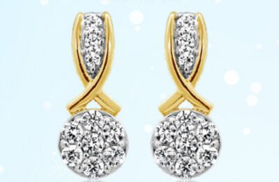 New Brilliance 10K Yellow Gold Lab Grown 0.25CTW Diamond Earrings