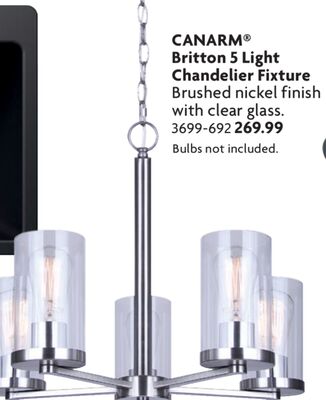 Britton 5 Light Chandelier Fixture