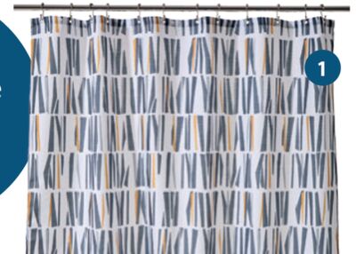 Indy Polyester Shower Curtain
