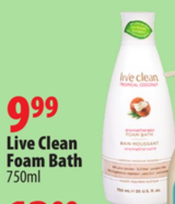 Live Clean Foam Bath