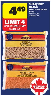 SURAJ® DRY BEANS, 1.8 KG
