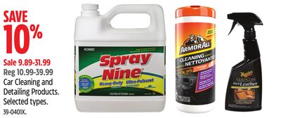 Car Cleaning and Detailing Products.