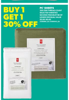 PC® SHEETS, 350/500 THREAD COUNT