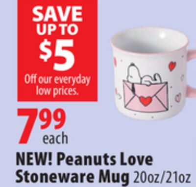 Peanuts Love Stoneware Mug