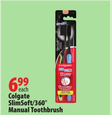 Colgate SlimSoft/360° Manual Toothbrush