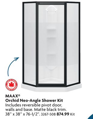 Orchid Neo-Angle Shower Kit