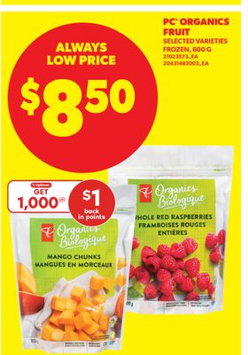 PC® ORGANICS FRUIT, 600 G