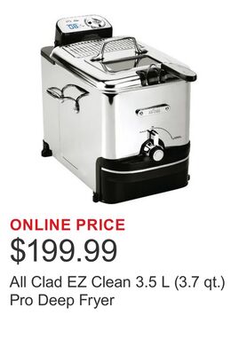All Clad EZ Clean 3.5 L (3.7 qt.) Pro Deep Fryer