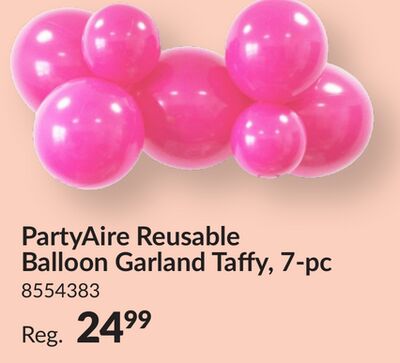 PartyAire Reusable Balloon Garland Taffy, 7 - pc